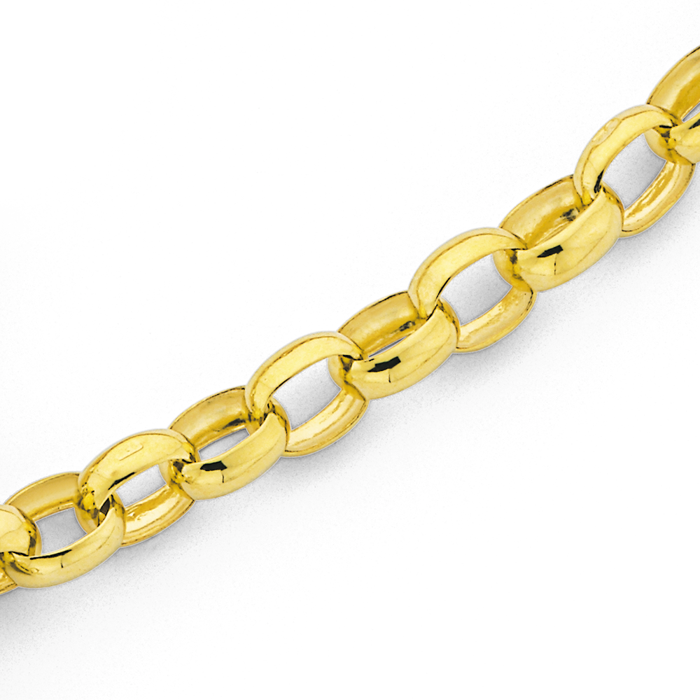 9ct, 45cm Oval Belcher Chain | Pascoes